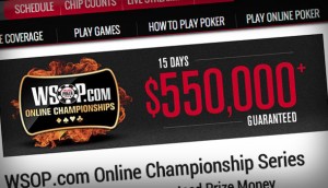 Weekly NJ online poker news WSOP Championships